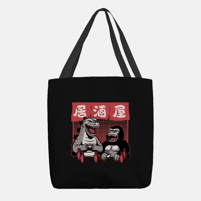Giant Movie Monsters Bar-None-Basic Tote-Bag-Studio Mootant