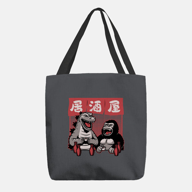 Giant Movie Monsters Bar-None-Basic Tote-Bag-Studio Mootant