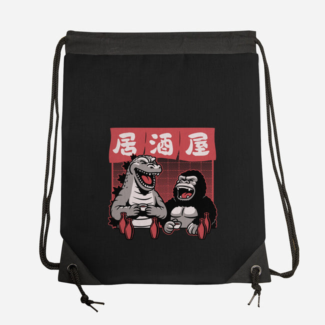 Giant Movie Monsters Bar-None-Drawstring-Bag-Studio Mootant