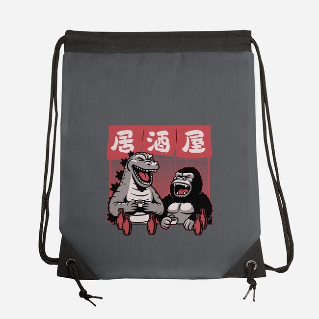 Giant Movie Monsters Bar-None-Drawstring-Bag-Studio Mootant