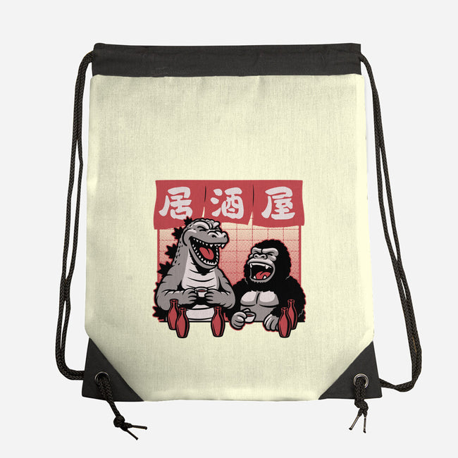 Giant Movie Monsters Bar-None-Drawstring-Bag-Studio Mootant