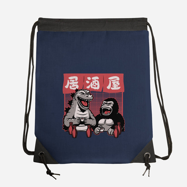 Giant Movie Monsters Bar-None-Drawstring-Bag-Studio Mootant