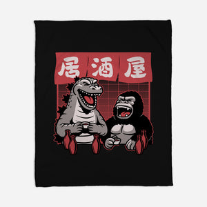 Giant Movie Monsters Bar-None-Fleece-Blanket-Studio Mootant
