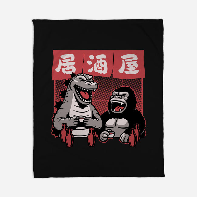 Giant Movie Monsters Bar-None-Fleece-Blanket-Studio Mootant