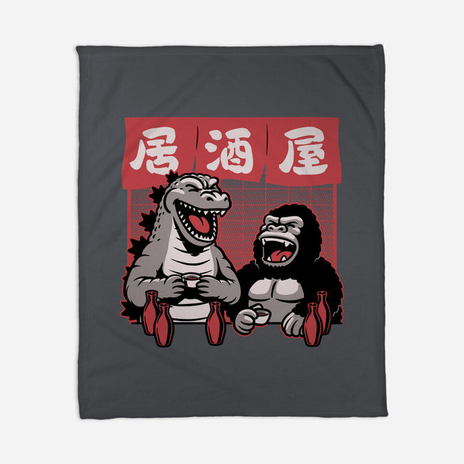Giant Movie Monsters Bar-None-Fleece-Blanket-Studio Mootant