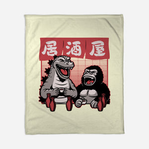 Giant Movie Monsters Bar-None-Fleece-Blanket-Studio Mootant