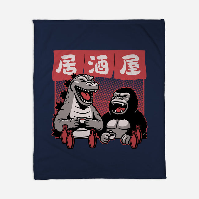 Giant Movie Monsters Bar-None-Fleece-Blanket-Studio Mootant