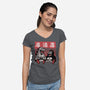 Giant Movie Monsters Bar-Womens-V-Neck-Tee-Studio Mootant