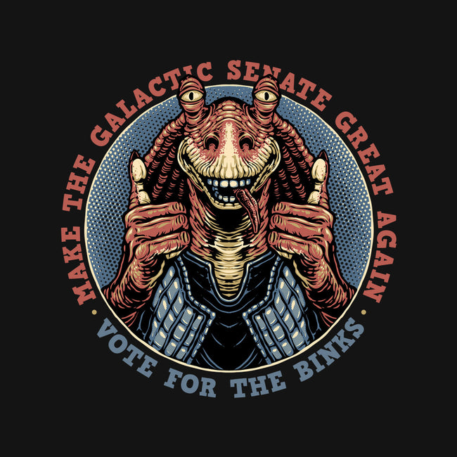 Vote For The Binks-Unisex-Zip-Up-Sweatshirt-glitchygorilla
