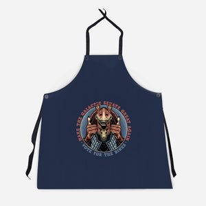 Vote For The Binks-Unisex-Kitchen-Apron-glitchygorilla