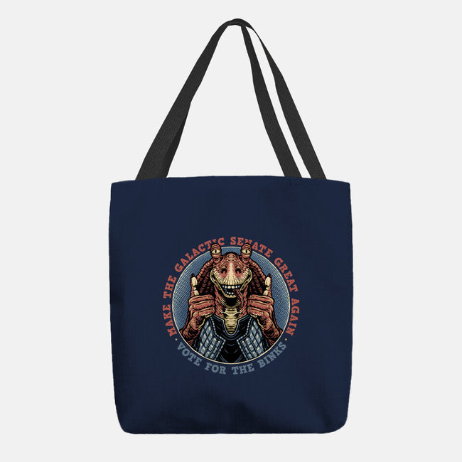 Vote For The Binks-None-Basic Tote-Bag-glitchygorilla