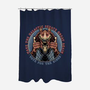 Vote For The Binks-None-Polyester-Shower Curtain-glitchygorilla