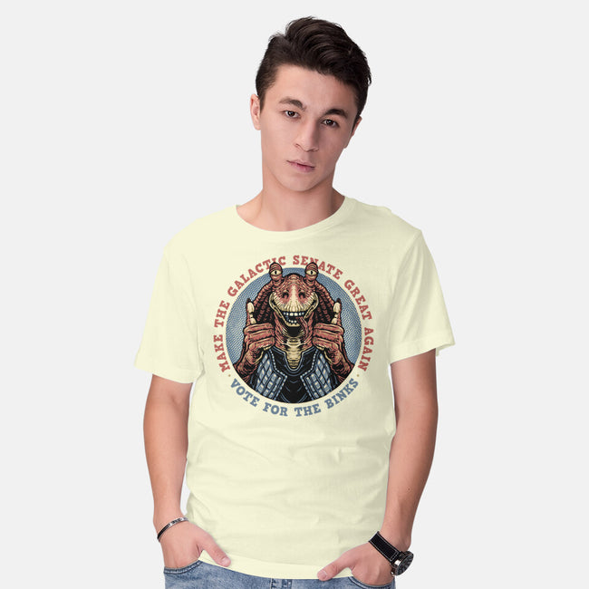 Vote For The Binks-Mens-Basic-Tee-glitchygorilla