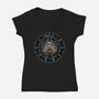 Master Of Secrets-Womens-V-Neck-Tee-glitchygorilla