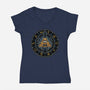 Master Of Secrets-Womens-V-Neck-Tee-glitchygorilla
