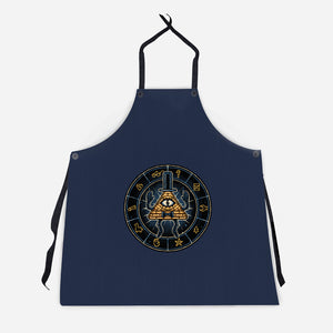 Master Of Secrets-Unisex-Kitchen-Apron-glitchygorilla