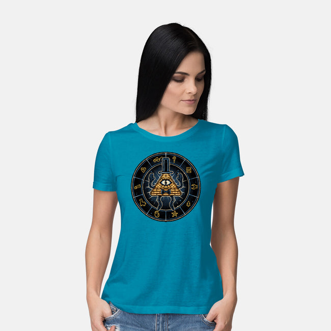 Master Of Secrets-Womens-Basic-Tee-glitchygorilla