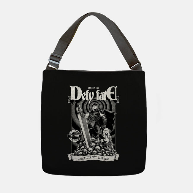 Defy Fate-None-Adjustable Tote-Bag-Hafaell