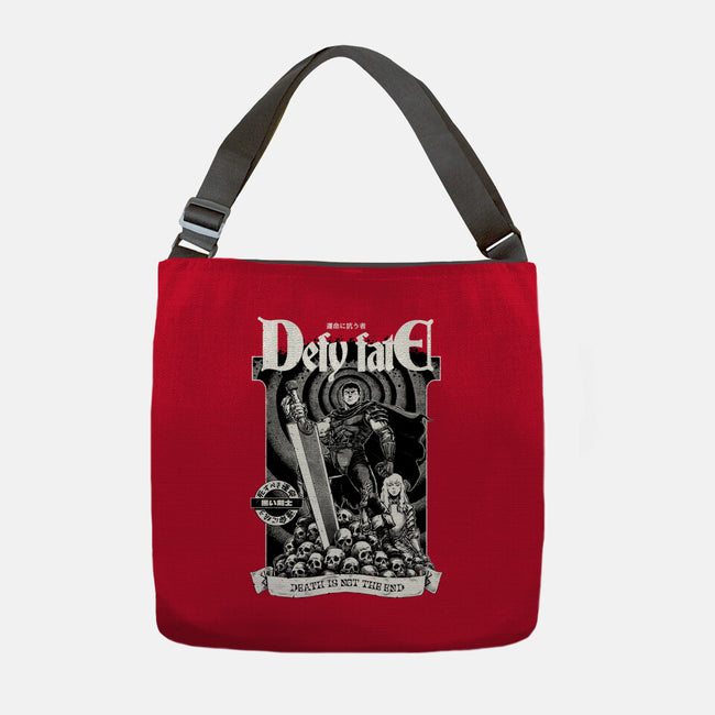 Defy Fate-None-Adjustable Tote-Bag-Hafaell