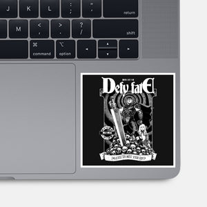 Defy Fate-None-Glossy-Sticker-Hafaell