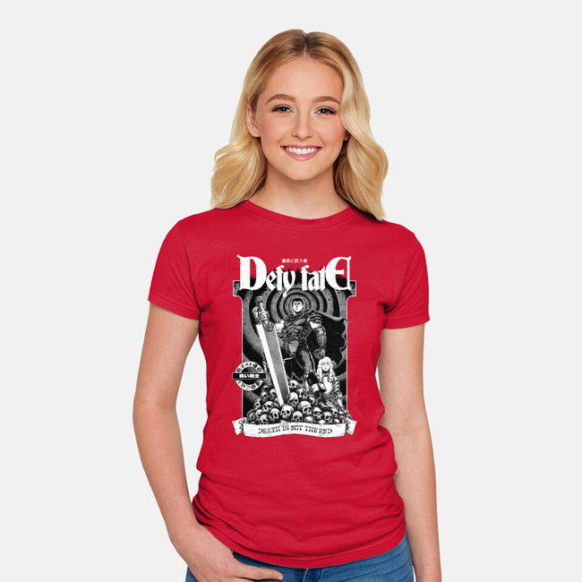 Defy Fate-Womens-Fitted-Tee-Hafaell