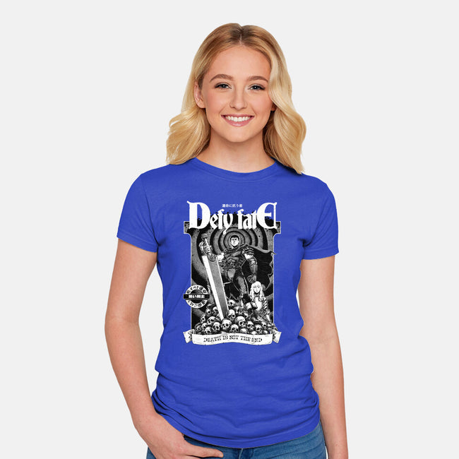 Defy Fate-Womens-Fitted-Tee-Hafaell