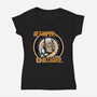 Orange Nova Hyper Fizz-Womens-V-Neck-Tee-palmstreet