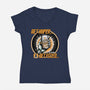 Orange Nova Hyper Fizz-Womens-V-Neck-Tee-palmstreet