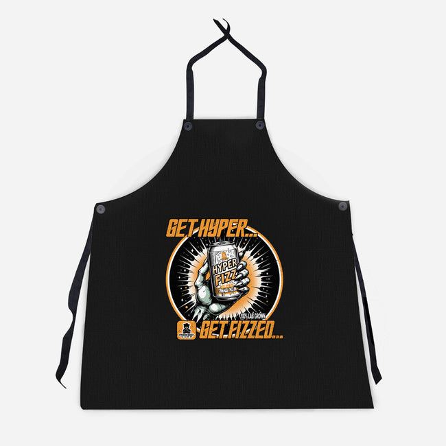 Orange Nova Hyper Fizz-Unisex-Kitchen-Apron-palmstreet