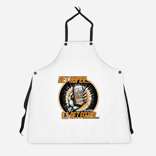 Orange Nova Hyper Fizz-Unisex-Kitchen-Apron-palmstreet