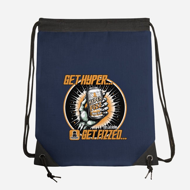 Orange Nova Hyper Fizz-None-Drawstring-Bag-palmstreet