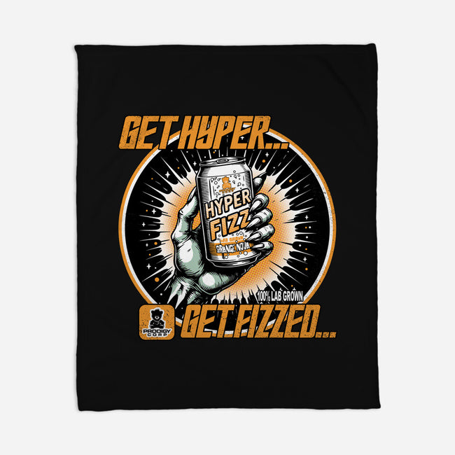 Orange Nova Hyper Fizz-None-Fleece-Blanket-palmstreet