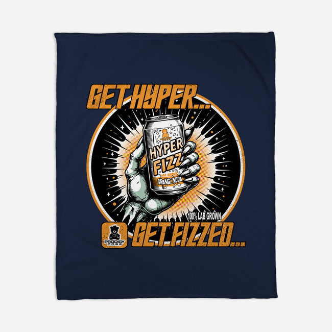 Orange Nova Hyper Fizz-None-Fleece-Blanket-palmstreet