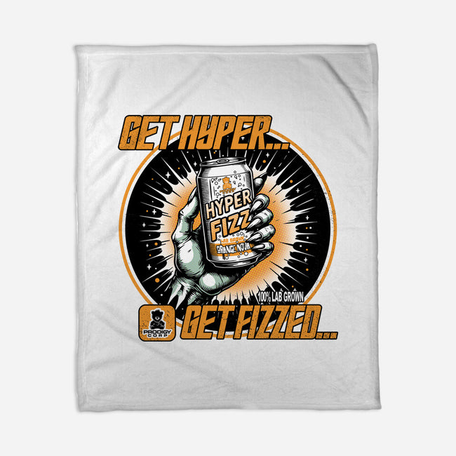 Orange Nova Hyper Fizz-None-Fleece-Blanket-palmstreet