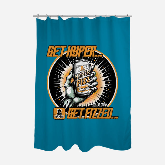 Orange Nova Hyper Fizz-None-Polyester-Shower Curtain-palmstreet