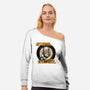 Orange Nova Hyper Fizz-Womens-Off Shoulder-Sweatshirt-palmstreet