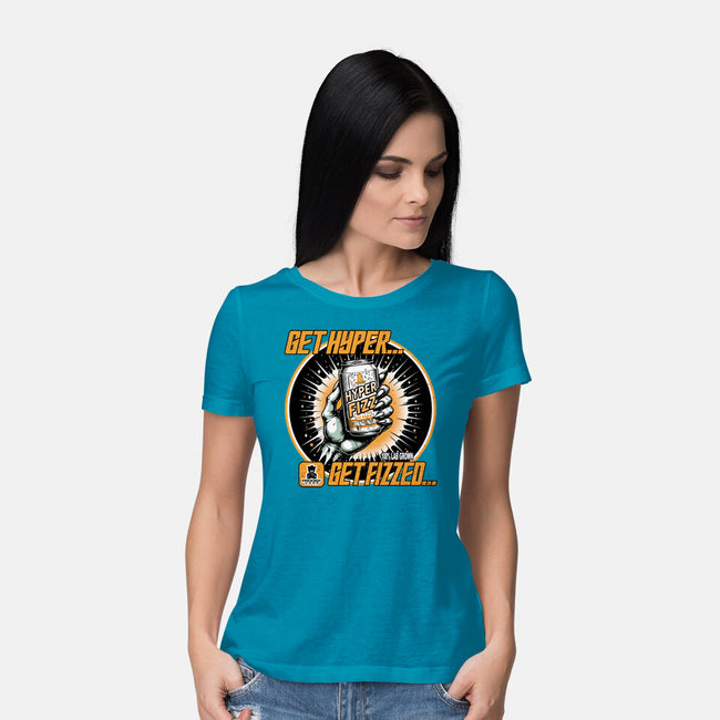 Orange Nova Hyper Fizz-Womens-Basic-Tee-palmstreet