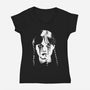 Wednesdays Tears-Womens-V-Neck-Tee-rocketman_art