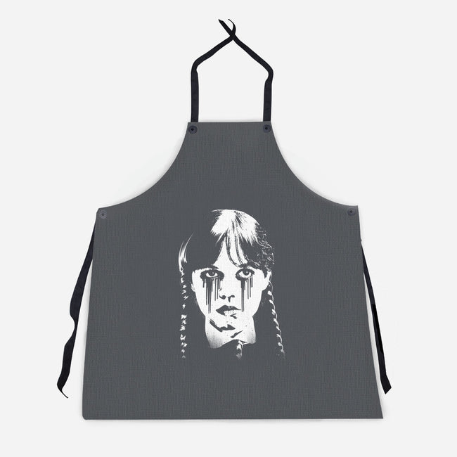 Wednesdays Tears-Unisex-Kitchen-Apron-rocketman_art
