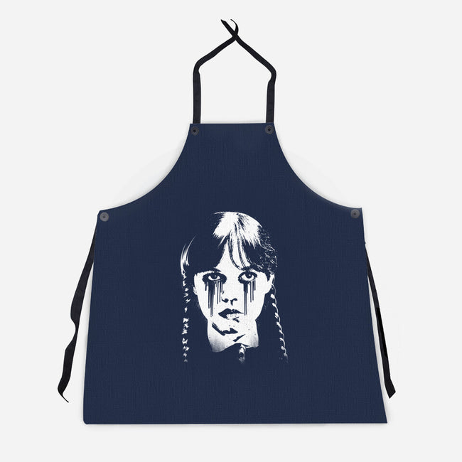 Wednesdays Tears-Unisex-Kitchen-Apron-rocketman_art
