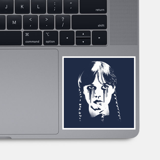Wednesdays Tears-None-Glossy-Sticker-rocketman_art