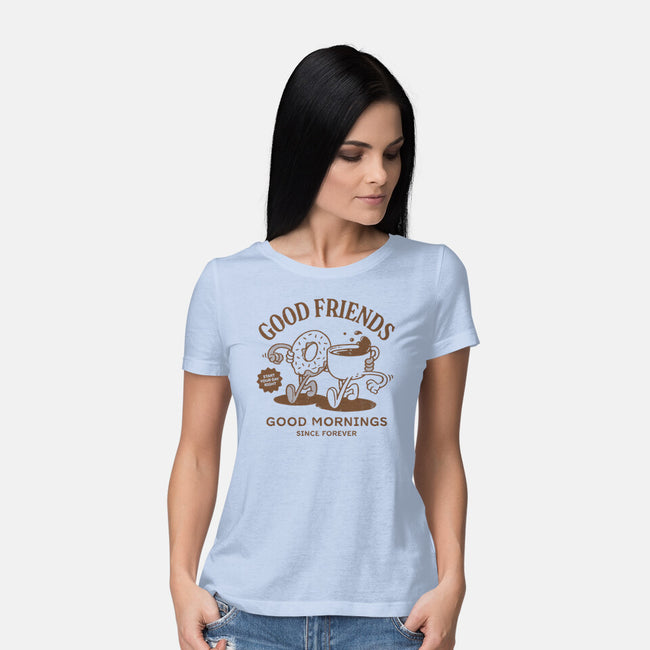 Breakfast Duo-Womens-Basic-Tee-dfonseca