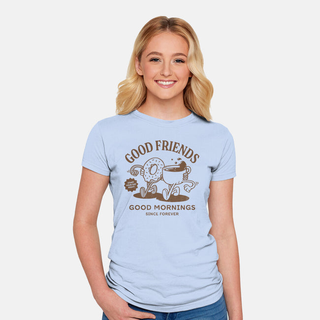 Breakfast Duo-Womens-Fitted-Tee-dfonseca