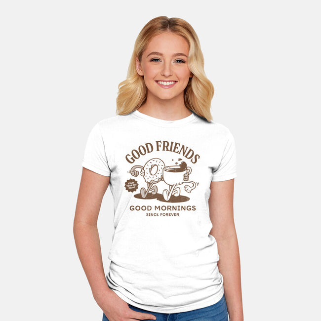 Breakfast Duo-Womens-Fitted-Tee-dfonseca
