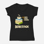 Bookstack-Womens-V-Neck-Tee-dfonseca