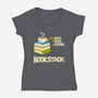 Bookstack-Womens-V-Neck-Tee-dfonseca