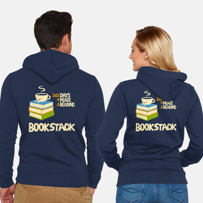 Bookstack-Unisex-Zip-Up-Sweatshirt-dfonseca