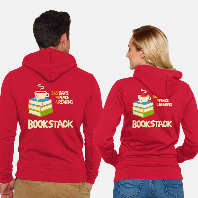 Bookstack-Unisex-Zip-Up-Sweatshirt-dfonseca