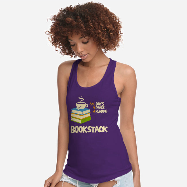 Bookstack-Womens-Racerback-Tank-dfonseca