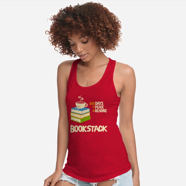 Bookstack-Womens-Racerback-Tank-dfonseca